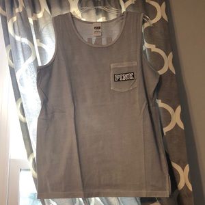 Victoria’s Secret Pink TankTop NWOT Small Gray